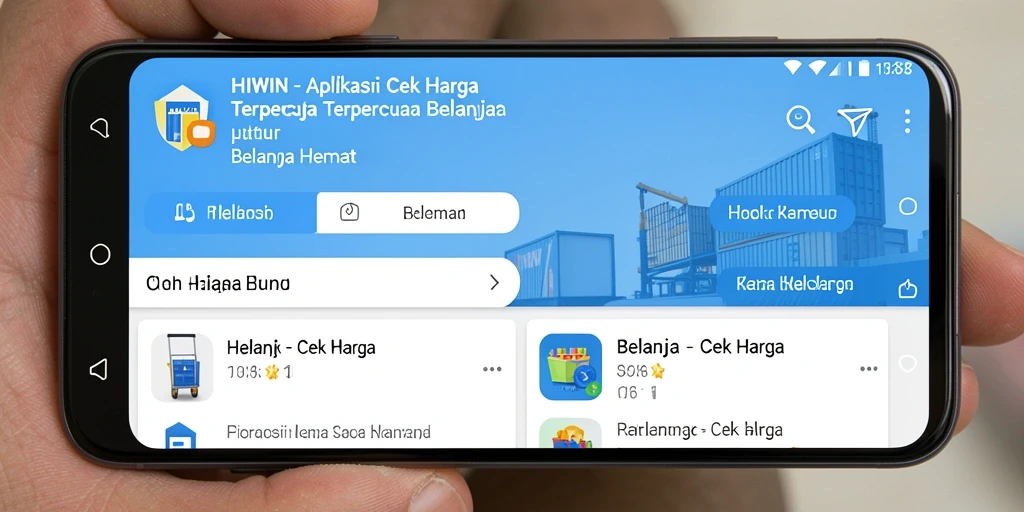 Antarmuka pengguna HIWIN yang sederhana dan efektif untuk Cek Harga.