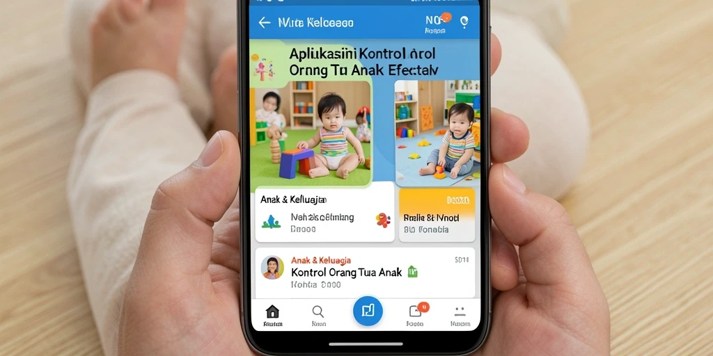 Screenshot utama N06 menampilkan antarmuka pemantauan orang tua yang user-friendly.